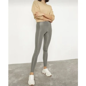 Yüksek Bel Kadın Disko Parlak Tayt