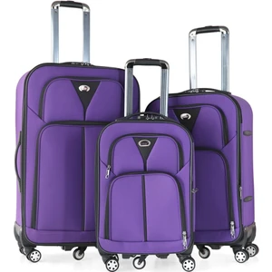 098 Kumaş 3 Lü Valiz Seti