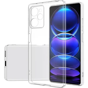 Xiaomi Poco X5 Pro Kılıf Kamera Korumalı Şeffaf Yumuşak Silikon Kılıf