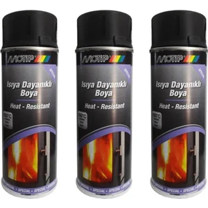 3 Adet 690°C Isıya Dayanıklı Siyah Boya 400 Ml. Made In Germany