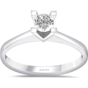 Keops Pırlanta E Renk 0.40 Karat Pırlanta Tektaş Yüzük - Hrd Sertifikalı