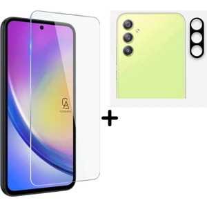 Samsung Galaxy A35 Temperli Cam Ekran Koruyucu ve Kamera Lens Koruyucu Seti