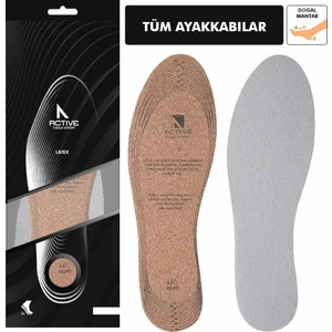 Active Team LX02 - Mantar İç Tabanlık | Doğal ve Serin Ayaklar, Çıplak Ayak ile Kullanılabilen Ayakkabı Tabanı