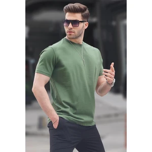 Haki Yeşili Regular Fit Basic Erkek Tişört 6131