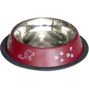 Çelik Mama Kabı Bordo 16 Oz