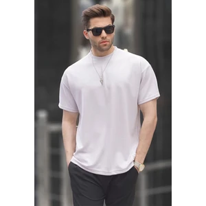 Boyalı Gri Oversize Basic Erkek Tişört 6127