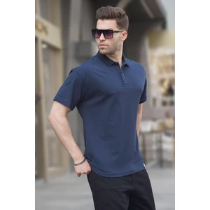 Lacivert Polo Yaka Basic Erkek Tişört 6126