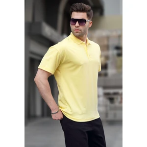 Sarı Polo Yaka Basic Erkek Tişört 6126