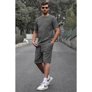 Füme Basic Cep Detaylı Erkek Şort Takımı 5914