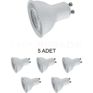 CT-4215 LED Ampul GU10 Duy Günışığı (Sarı) 7W - 5 Adet