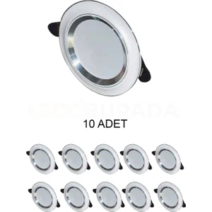 CT-5257 Zebra LED Spot Beyaz-Krom 6W 3 Renk - 10 Adet