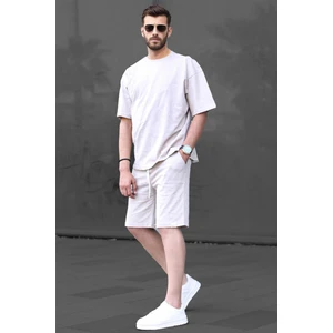 Basic Taş Rengi Erkek Şort Takımı 6377