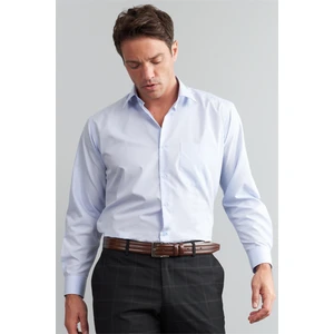 210 D Erkek T.cotton Açık Mavi Uzun Kol Gömlek