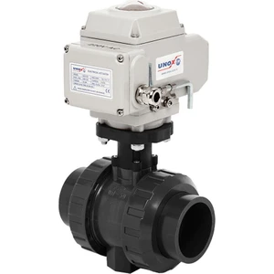 Ø63 220V Ac Elektrik Aktüatörlü U-Pvc Küresel Vana Su Için