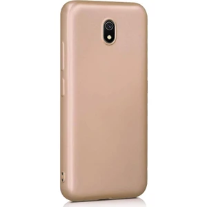 Xiaomi Redmi 8A Kılıf Premier Silikon Esnek Arka Koruma Gold