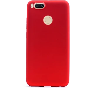 Xiaomi Mi A1 Kılıf Premier Silikon Kılıf Mat Silikon Kılıf Kırmızı