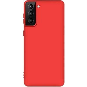 Samsung Galaxy S21 5g Kılıf Mat Soft Premier Silikon Kırmızı