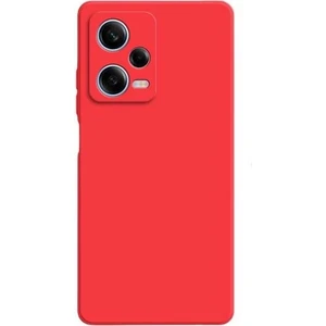 Xiaomi Poco X5 5g Kılıf Kamera Korumalı Premier Mat Silikon Kırmızı