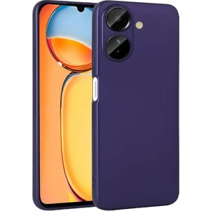 Xiaomi Poco C65 Kılıf Premier Kamera Korumalı Mat Silikon Lacivert