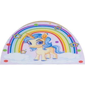 Deep Creations Çocuk Ahşap Masa Düzenleyici Organizer Masa Üstü Kalemlik & Organizer-Babyunicorn