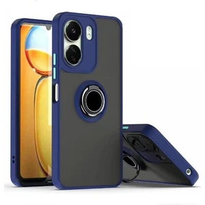 Xiaomi Poco C65 Kılıf Montreal Yüzüklü Standlı + Ekran Koruyucu