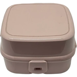 2 Katlı 4 Bölmeli Mavi Premium Kiddy Lunch Box - Premium 3 1 Beslenme Çantası - Yemek Saklama Kabı
