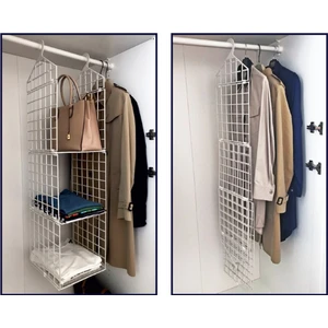 Dolap İçi Düzenleyici Plastik Raf Organizer