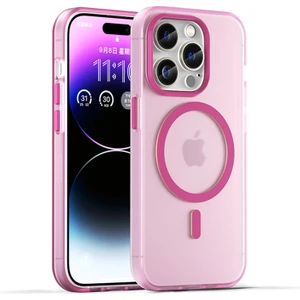 Forestl Digital Iphone 14 Pro Havori Mat Telefon Kılıfı Için Tpu+Pc Çizgiye Karşı Kıta Anti-Clap-Pink (Yurt Dışından)