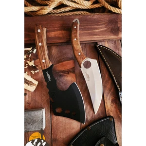 2 Li Outdoor Balta Bıçak Set Kamp Baltası Bıçak Bıçağı Budama Baltası