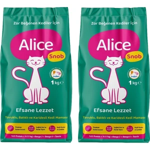 Snob Seçici Zor Beğenenler Için Kedi Maması 1 kg x 2 Adet