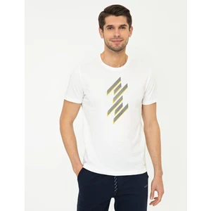 Pierre Cardin Erkek Beyaz Slim Fit Bisiklet Yaka Tişört 50241411-VR184