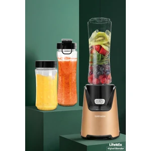 Lifemix Buz Kırma Özellikli Gold 2 Adet Bpa Free Tritan Şişeli Kişisel Personal Smoothie Blender