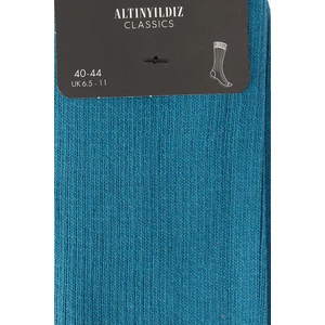 ALTINYILDIZ CLASSICS Erkek İndigo Tekli Fitilli Çorap