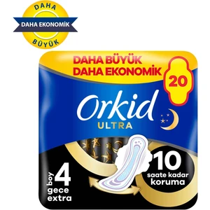 Ultra Gece Ekstra (Boy 4) 20 adet Hijyenik Ped