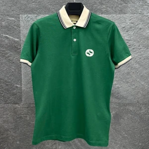 Göğüste Kilitli G Logolu Pamuklu Polo Yaka T-Shirt