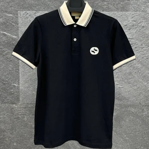 Göğüste Kilitli G Logolu Pamuklu Polo Yaka T-Shirt