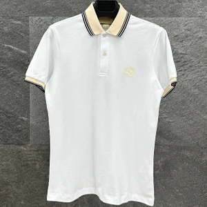 Göğüste Kilitli G Logolu Pamuklu Polo Yaka T-Shirt