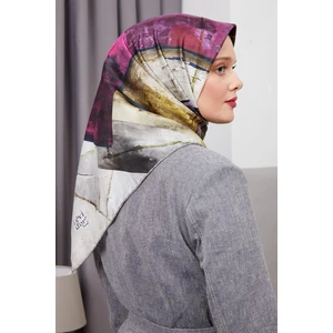 Yeni Sezon Trend Polyester Twill (Tivil) Eşarp Modeli Tesettür Nağme