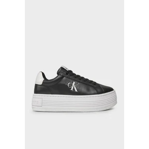 Calvin Klein Logolu Platform Topuk Deri Sneaker Ayakkabı YW0YW014310GM Kadın Ayakkabı YW0YW01431 0gm