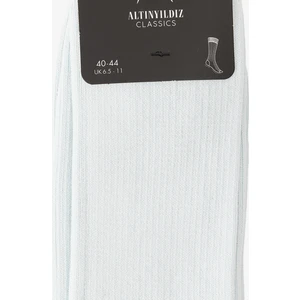 ALTINYILDIZ CLASSICS Erkek Açık Mavi Tekli Fitilli Çorap