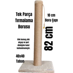Lena Pet 82CM Büyük Boy Kedi Tırmalama Tahtası Tek Parça 10CM Boru Çapı