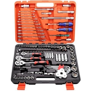 Tam Profesiyonel Germany 121 Parça Lokma Takımı Oto Tamirci Tam Set 1/2-3/8-1/4