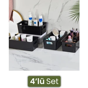 4lü Kulplu Sepet Düzenleyici Siyah