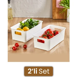 2li Kulplu Sepet Düzenleyici Beyaz
