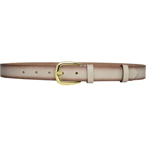 Goderi Deri, Gold Tokalı 3 cm Vizon Kadın Kemeri; Elbise, Pantolon Kemeri=3cm-Kdn-31