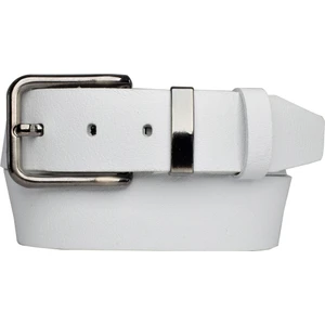 Goderi Deri, Siyah Nikel Takım Tokalı 4 cm Beyaz Kadın Kemeri; Kot, Spor Kemer