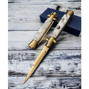 Bıçak Sevdalıları Talyan Akkc Sarı Sedef 23CM