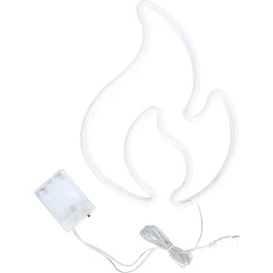 Alev Isı Görünümlü Neon LED Işık USB ve Pilli Dekoratif Lamba Kafe Resturant Vitrin Dekor Süsleme