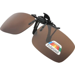 Takı Dükkanı Polarize Güneş Gözlük Klipsi Clip On Aç Kapa EPK12 Kahve