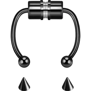 Paslanmaz Çelik Burun Fake Piercing Septum Mıknatıslı ECP01